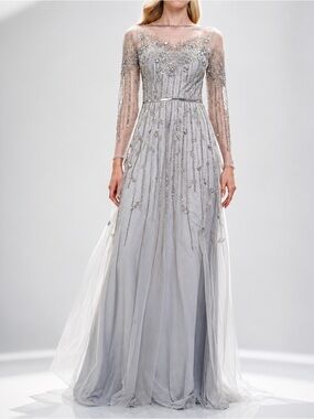 theia beaded petal dress Romina Beaded Petal Gown main image 1